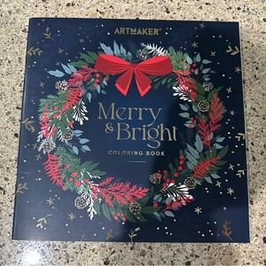 Artmaker‎ Merry & Bright Christmas Coloring Book Holiday Festive